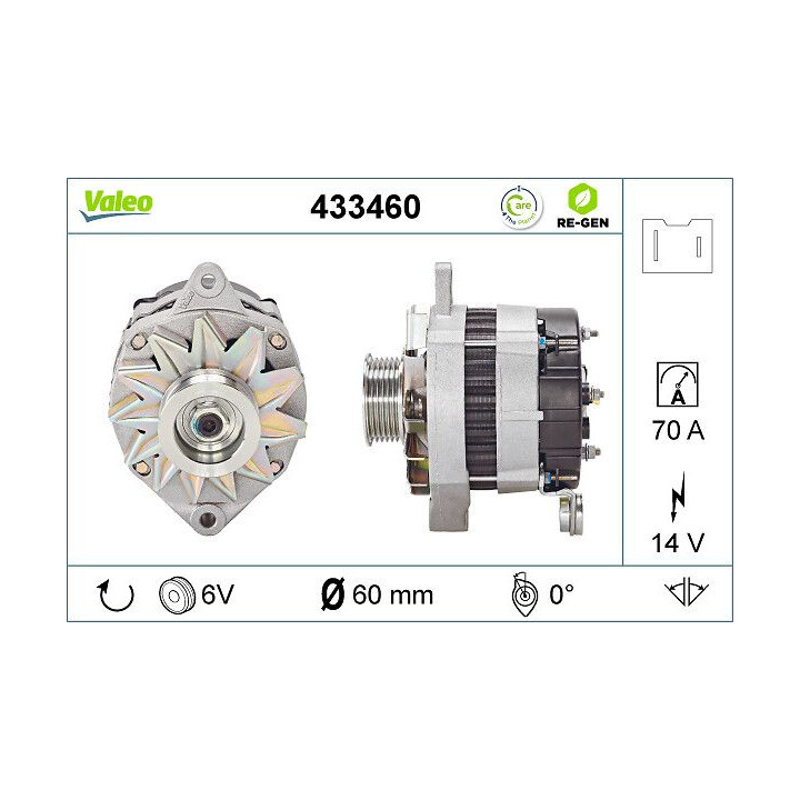 Kintamosios srovės generatorius VALEO 433460