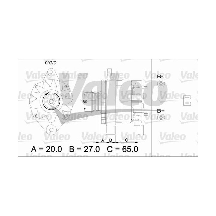 Kintamosios srovės generatorius VALEO 433461