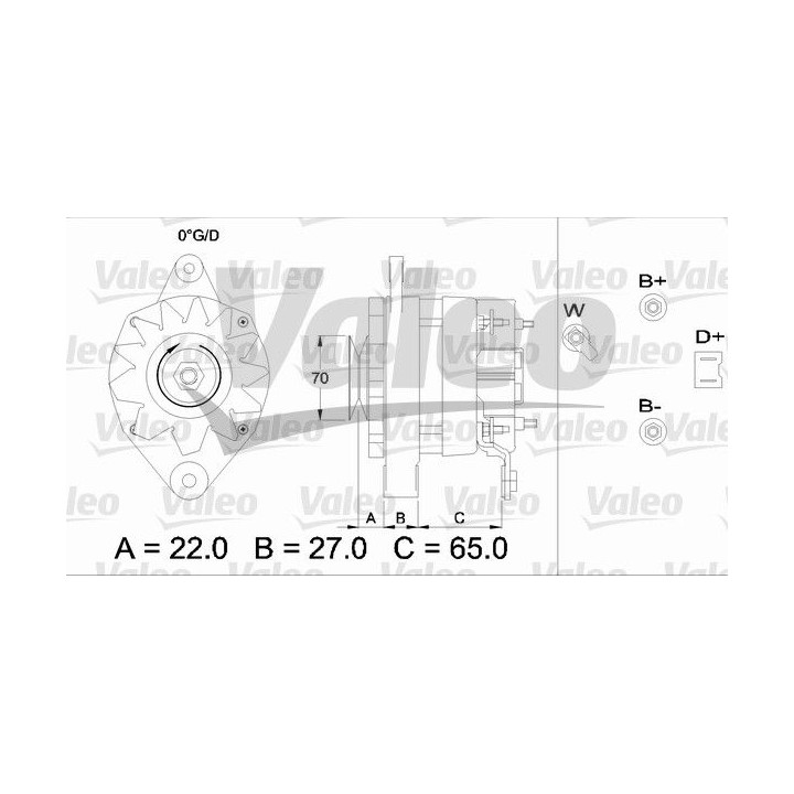 Kintamosios srovės generatorius VALEO 433462