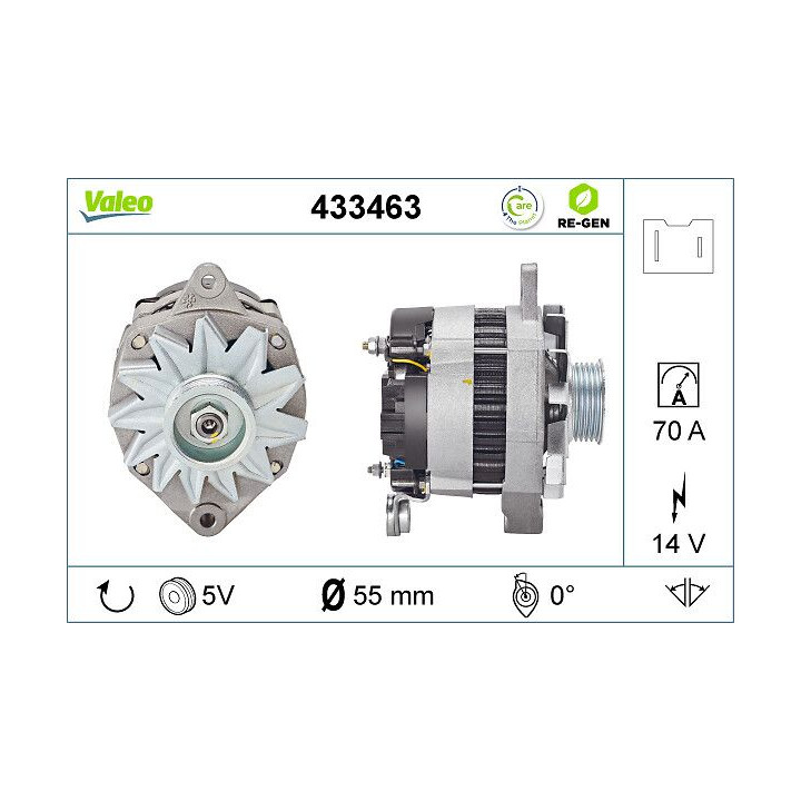 Kintamosios srovės generatorius VALEO 433463