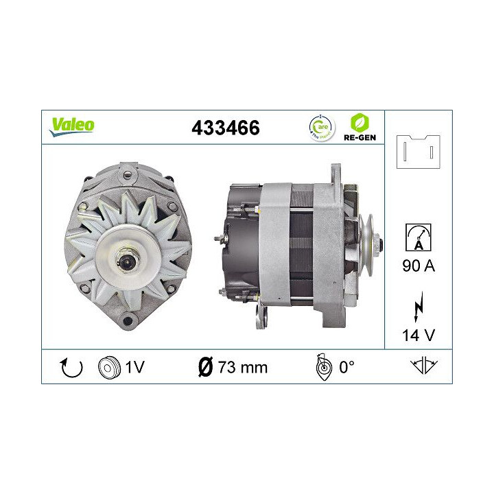 Kintamosios srovės generatorius VALEO 433466