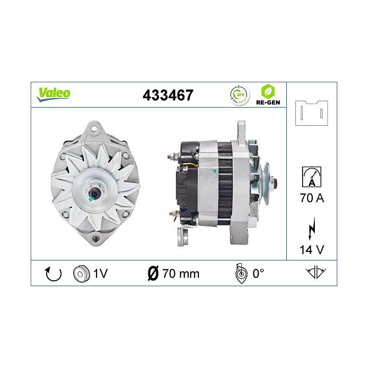 Kintamosios srovės generatorius VALEO 433467