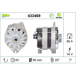 Kintamosios srovės generatorius VALEO 433469
