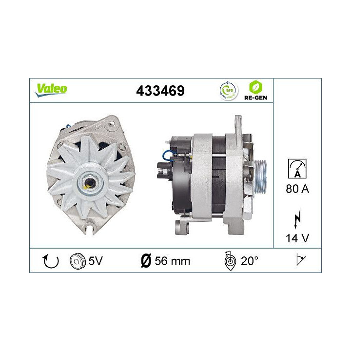 Kintamosios srovės generatorius VALEO 433469