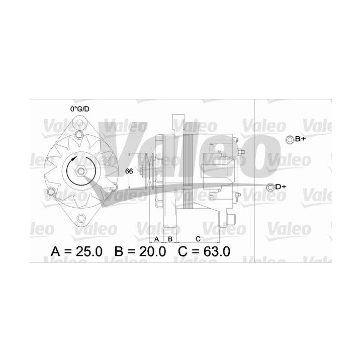 Kintamosios srovės generatorius VALEO 436103