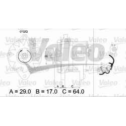 Kintamosios srovės generatorius VALEO 436112