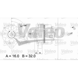 Kintamosios srovės generatorius VALEO 436118