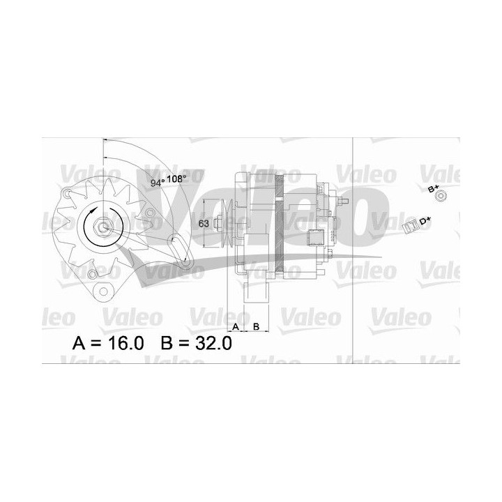 Kintamosios srovės generatorius VALEO 436118