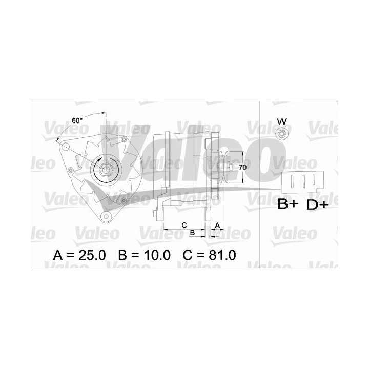 Kintamosios srovės generatorius VALEO 436180