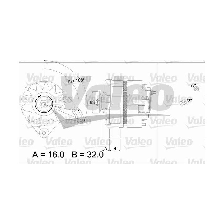 Kintamosios srovės generatorius VALEO 436230