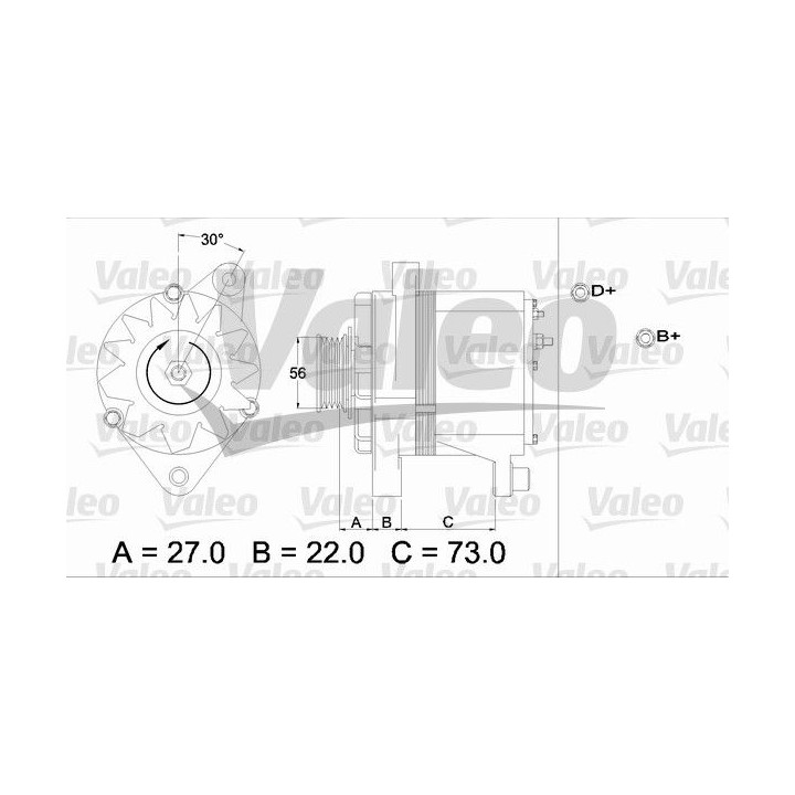 Kintamosios srovės generatorius VALEO 436242