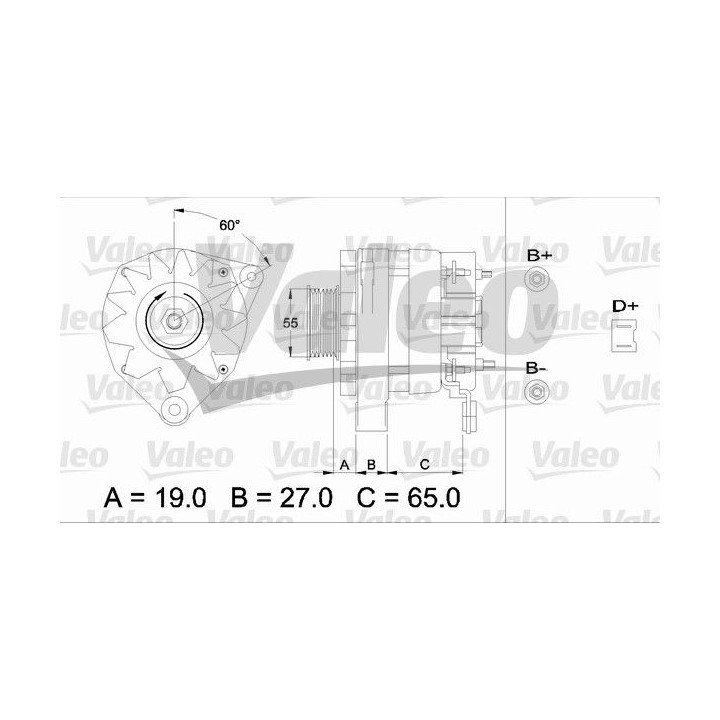 Kintamosios srovės generatorius VALEO 436253