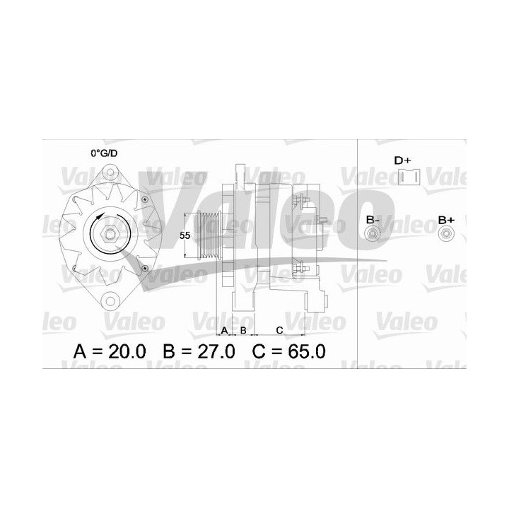 Kintamosios srovės generatorius VALEO 436254