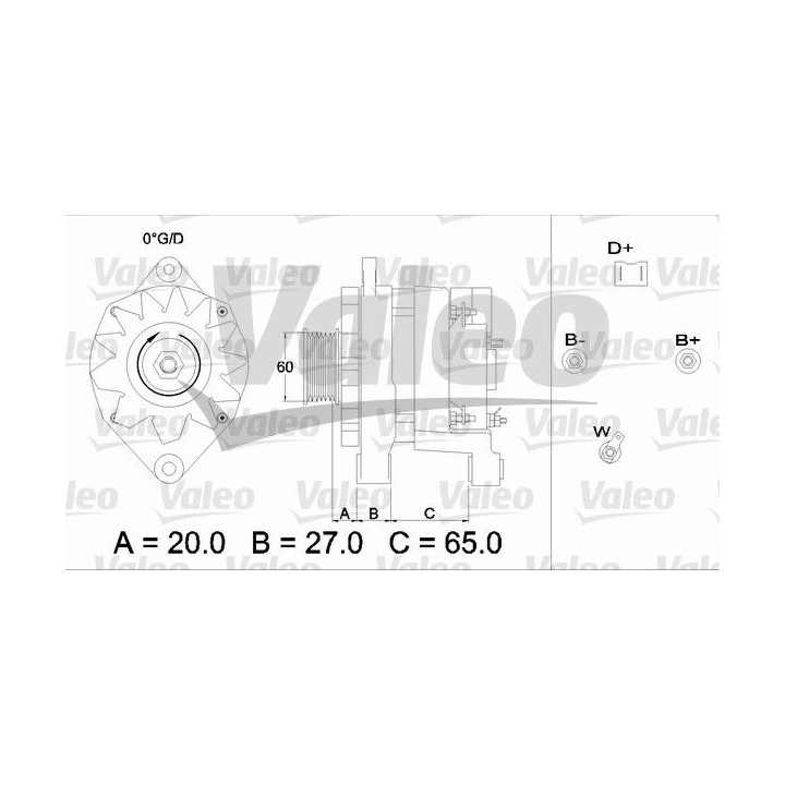 Kintamosios srovės generatorius VALEO 436256