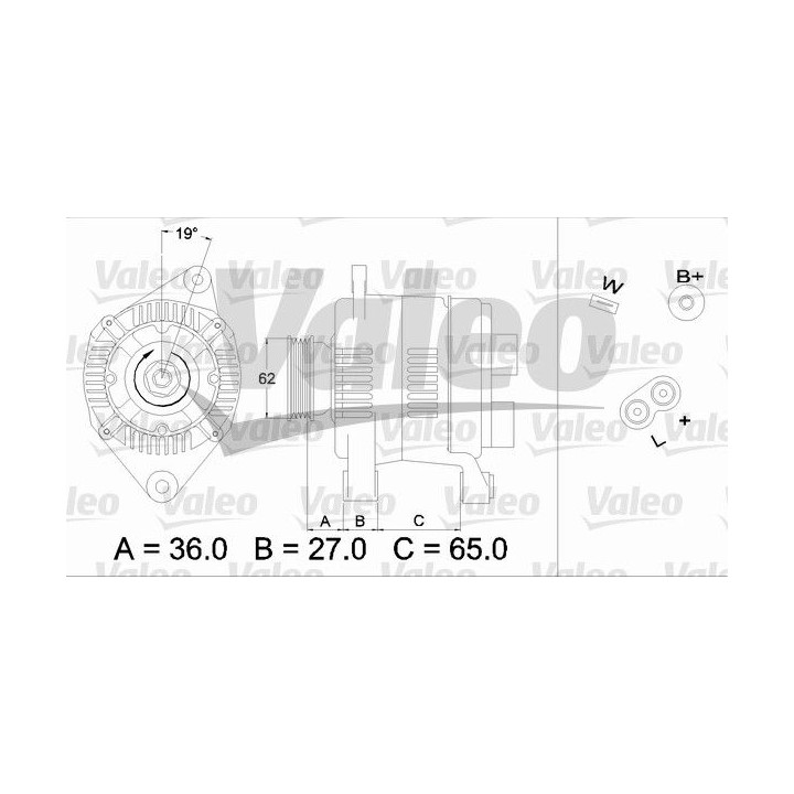 Kintamosios srovės generatorius VALEO 436276