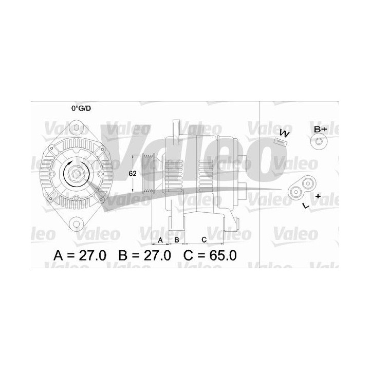 Kintamosios srovės generatorius VALEO 436279