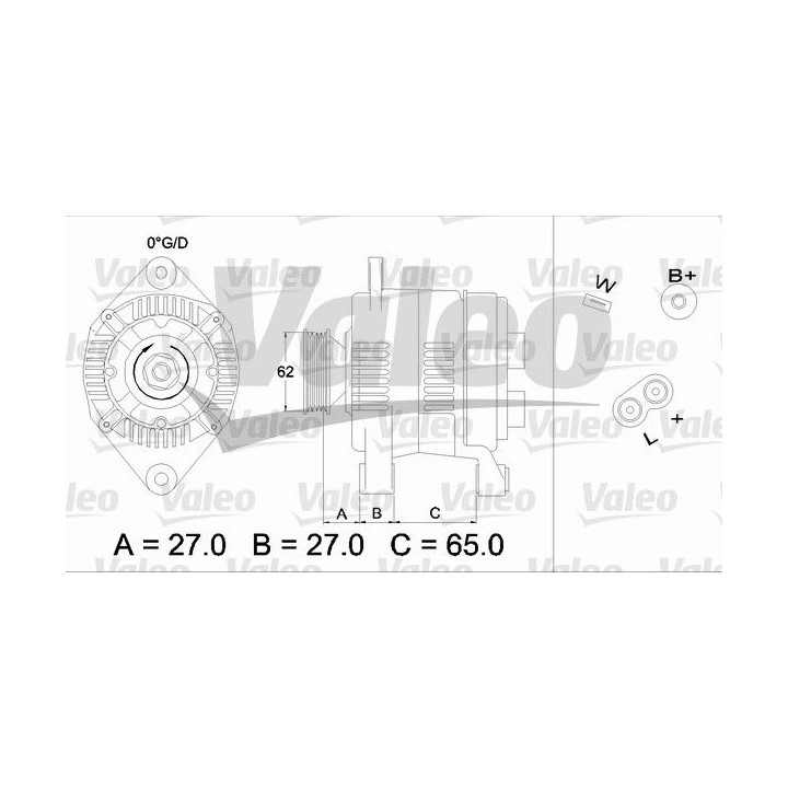 Kintamosios srovės generatorius VALEO 436280