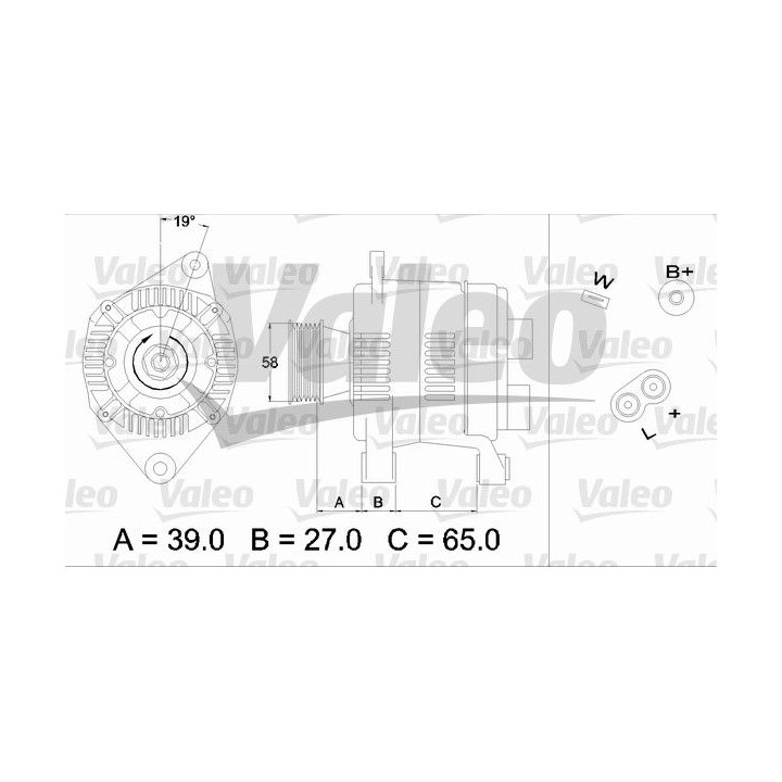 Kintamosios srovės generatorius VALEO 436282