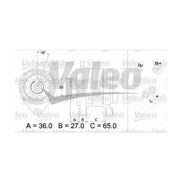 Kintamosios srovės generatorius VALEO 436285