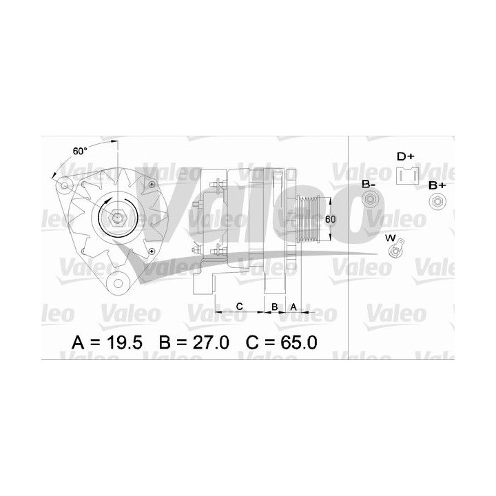 Kintamosios srovės generatorius VALEO 436335