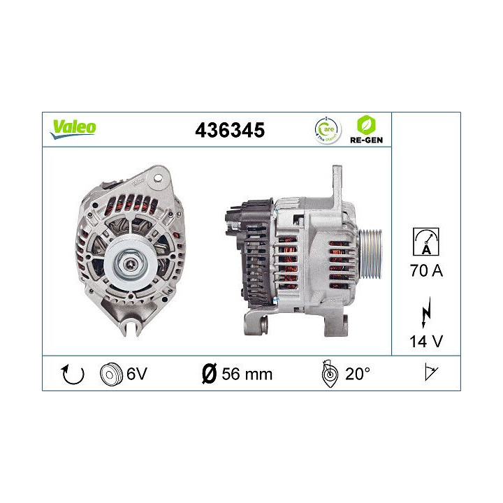 Kintamosios srovės generatorius VALEO 436345