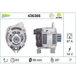 Kintamosios srovės generatorius VALEO 436366