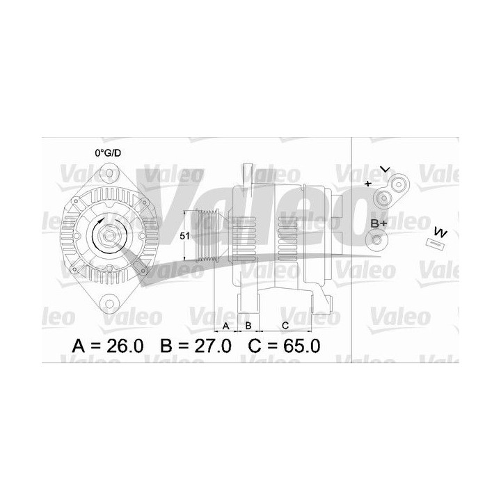 Kintamosios srovės generatorius VALEO 436383