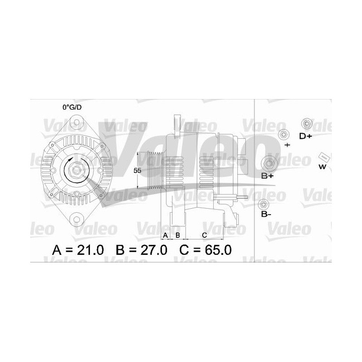 Kintamosios srovės generatorius VALEO 436403