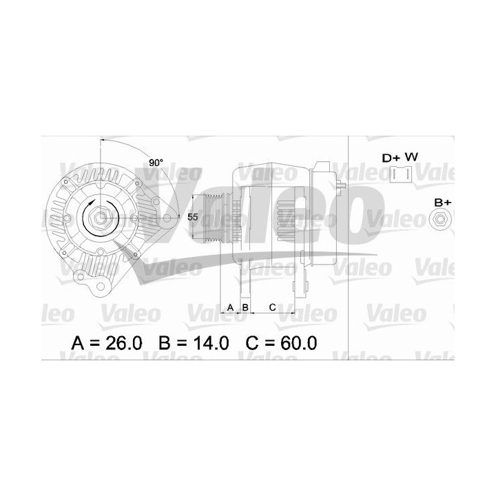 Kintamosios srovės generatorius VALEO 436442