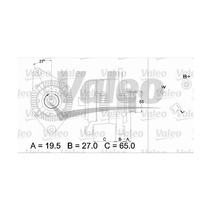 Kintamosios srovės generatorius VALEO 436447