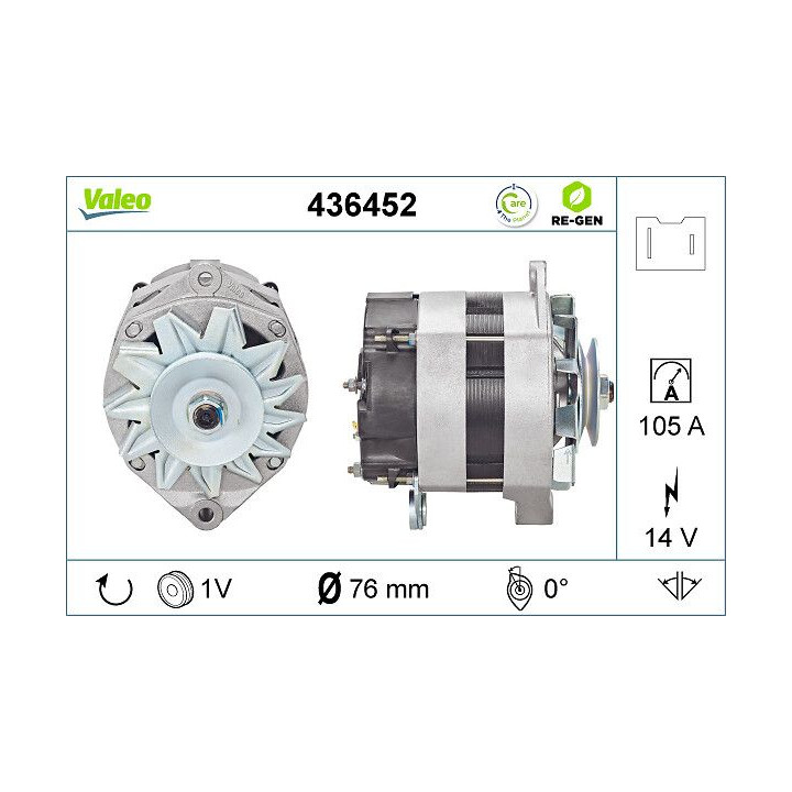Kintamosios srovės generatorius VALEO 436452