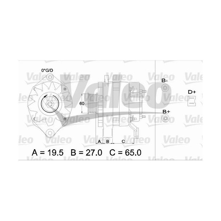 Kintamosios srovės generatorius VALEO 436454