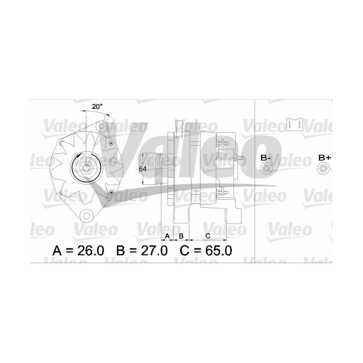 Kintamosios srovės generatorius VALEO 436461