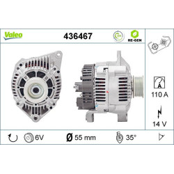 Kintamosios srovės generatorius VALEO 436467