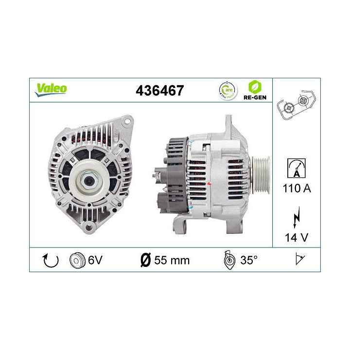 Kintamosios srovės generatorius VALEO 436467