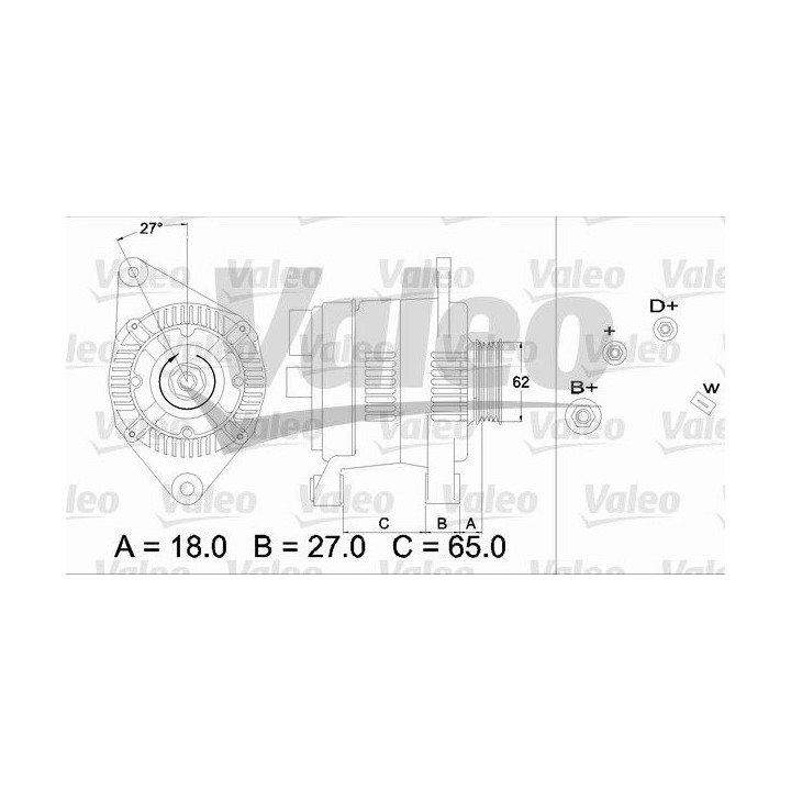 Kintamosios srovės generatorius VALEO 436468