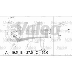 Kintamosios srovės generatorius VALEO 436469