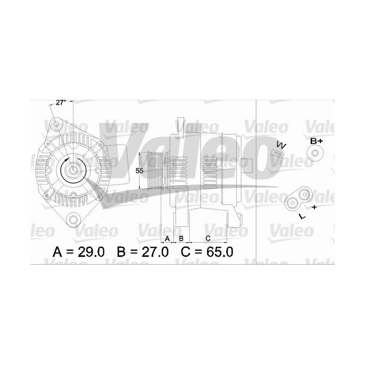 Kintamosios srovės generatorius VALEO 436470