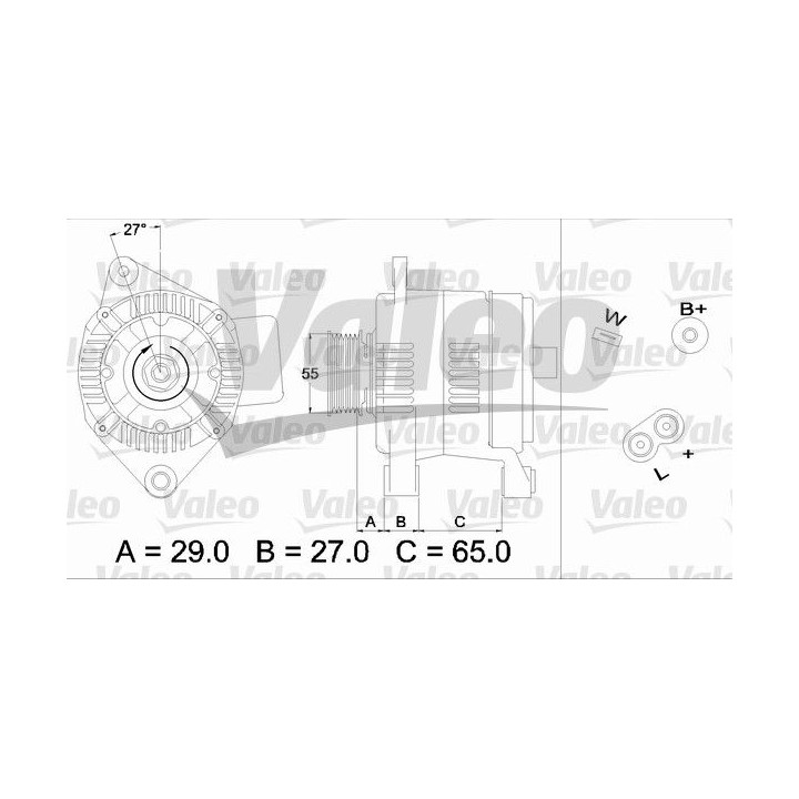 Kintamosios srovės generatorius VALEO 436471