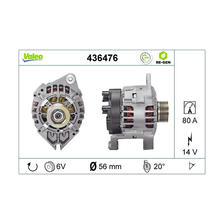 Kintamosios srovės generatorius VALEO 436476