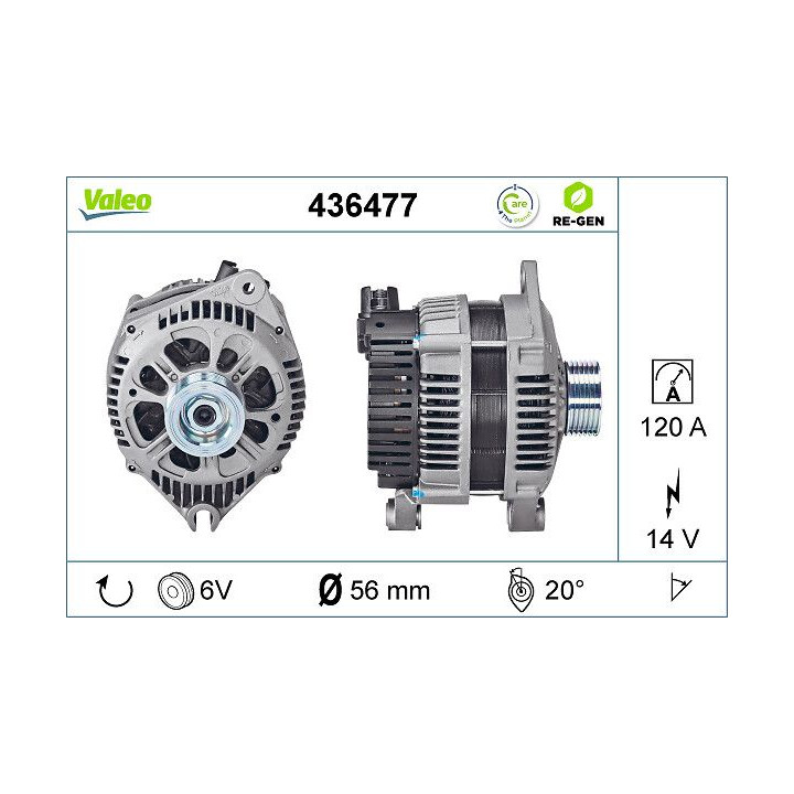 Kintamosios srovės generatorius VALEO 436477