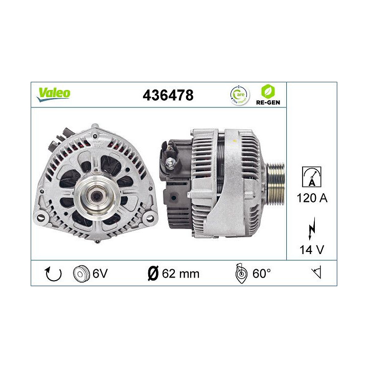 Kintamosios srovės generatorius VALEO 436478