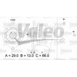 Kintamosios srovės generatorius VALEO 436524