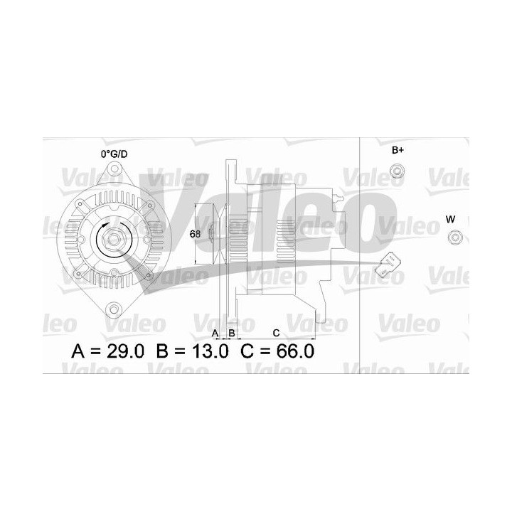 Kintamosios srovės generatorius VALEO 436524