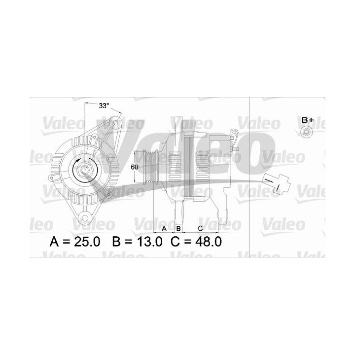 Kintamosios srovės generatorius VALEO 436543