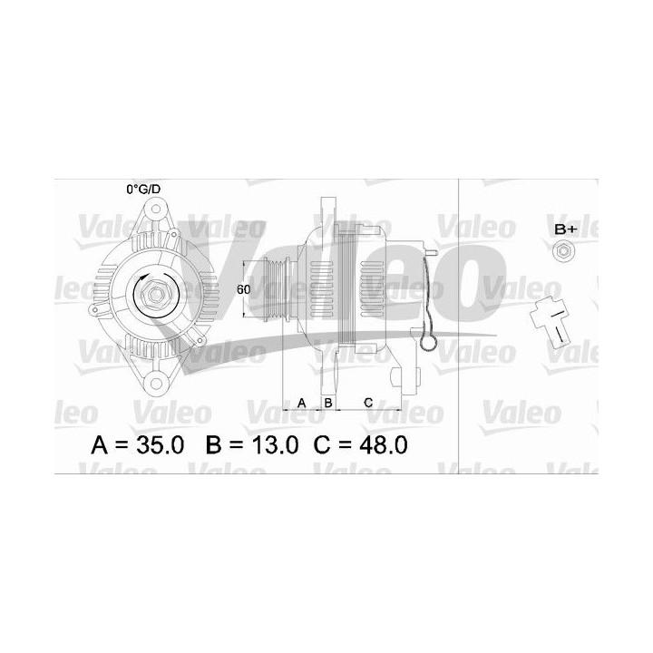 Kintamosios srovės generatorius VALEO 436544