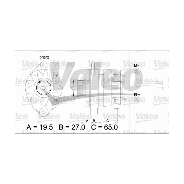 Kintamosios srovės generatorius VALEO 436594