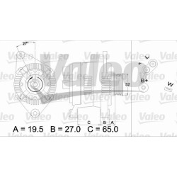 Kintamosios srovės generatorius VALEO 436616