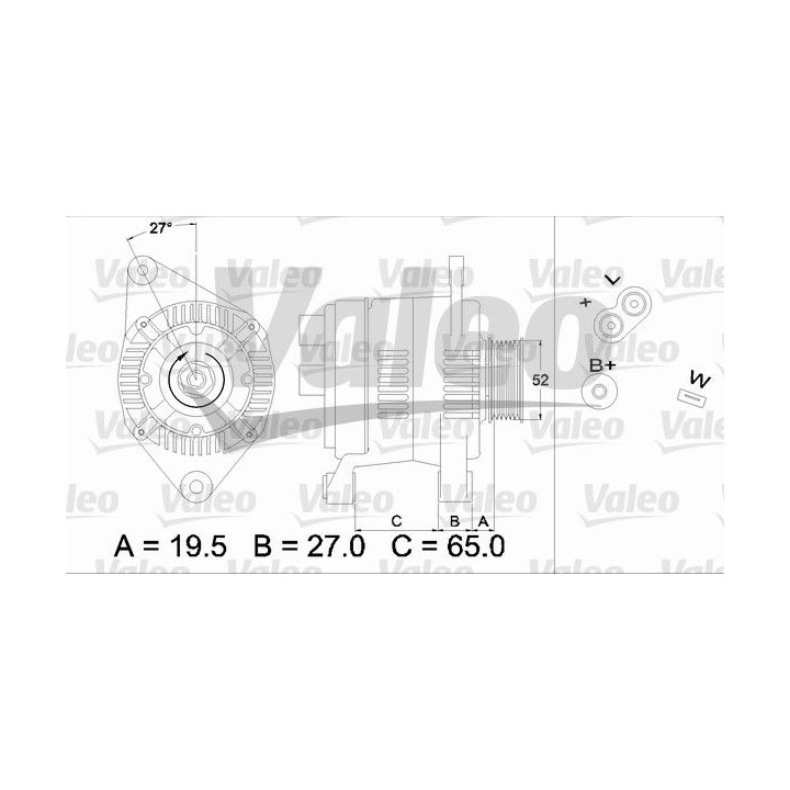 Kintamosios srovės generatorius VALEO 436616