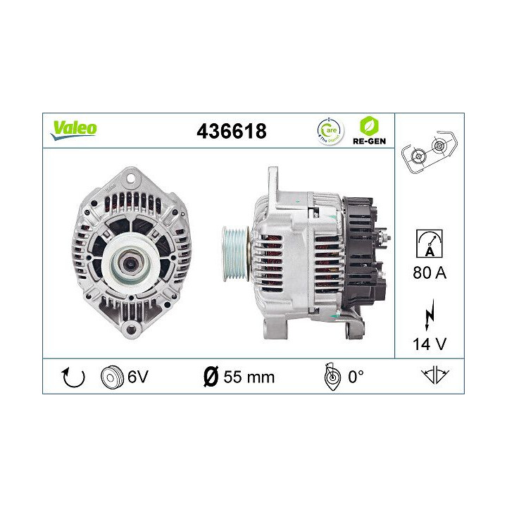 Kintamosios srovės generatorius VALEO 436618